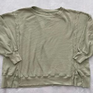 American Eagle Waffle Knit Long Sleeve Women S Fall Chic